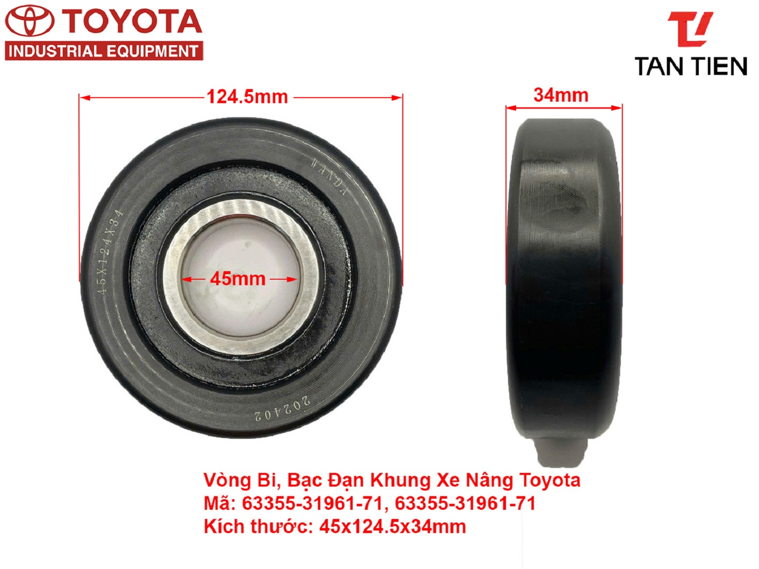 Vòng Bi Toyota 63355-31961-71
